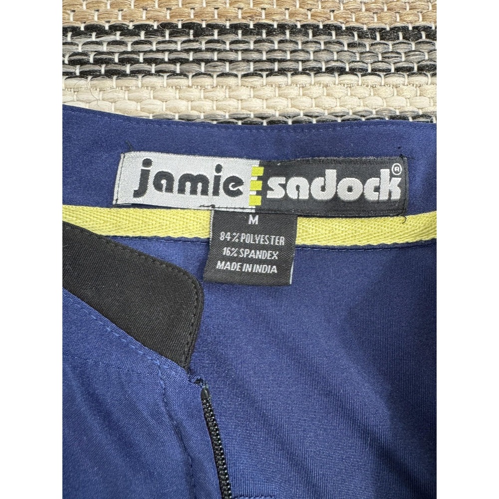 Jamie Sadock Long Sleeve Mock Neck Golf Shirt Women's Medium Blue Zip Pullover - Picture 8 of 14